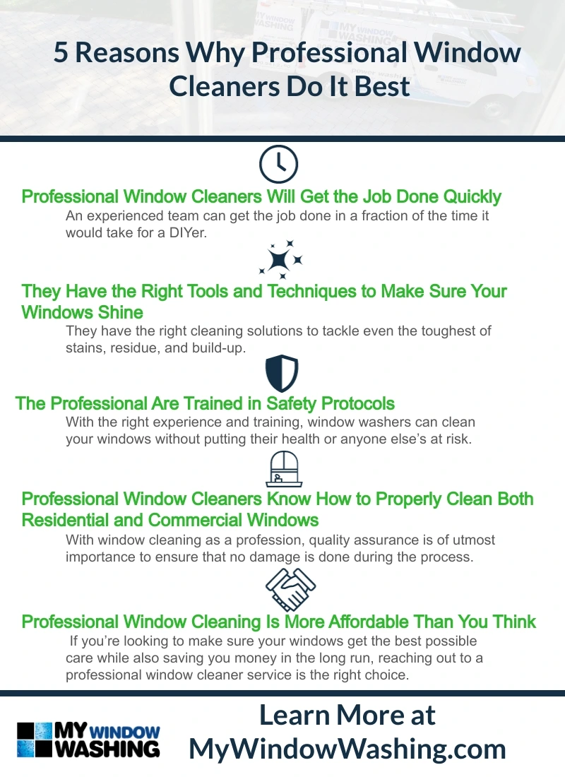 5 Reasons Why Professional Window Cleaners Do It Best
