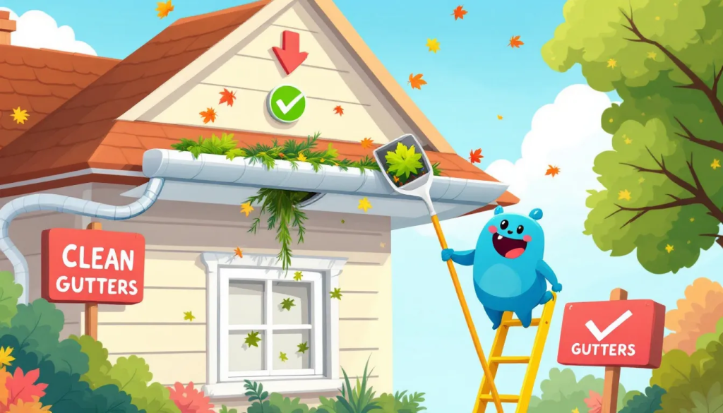 Preventative measures to keep gutters clean.