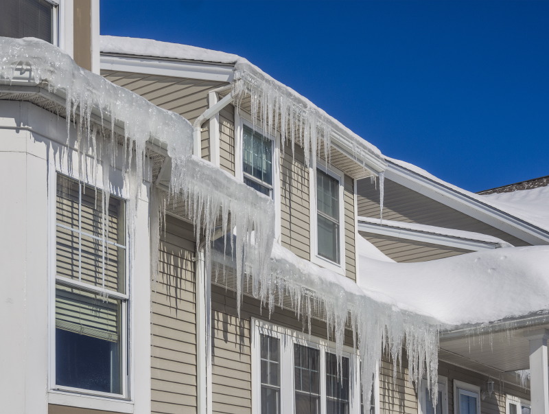 ice on the roof