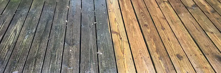 wood deck pressure cleaning