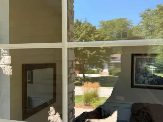 Same window in Arlington Heights, IL after inside & outside window cleaning