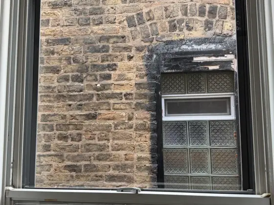 Same window in Chicago, IL after window cleaning
