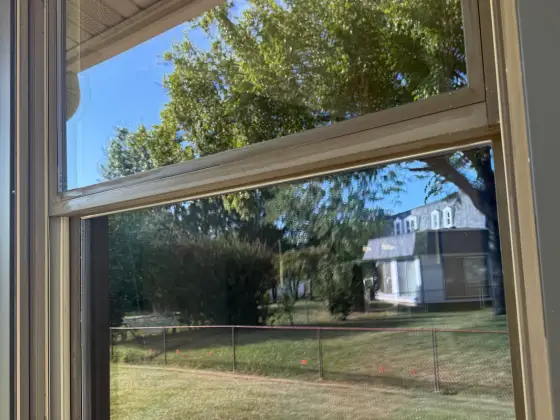 Same window in Elk Grove Village, IL after inside & outside window cleaning