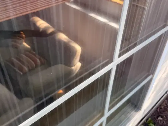 Window in Gurnee, IL before inside & outside window cleaning