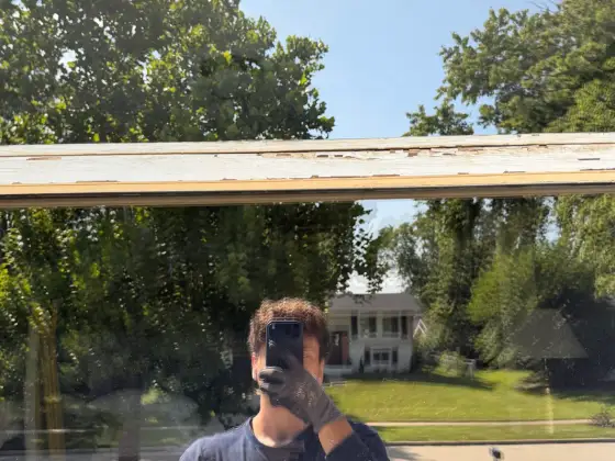 Same window in Lombard, IL after window cleaning