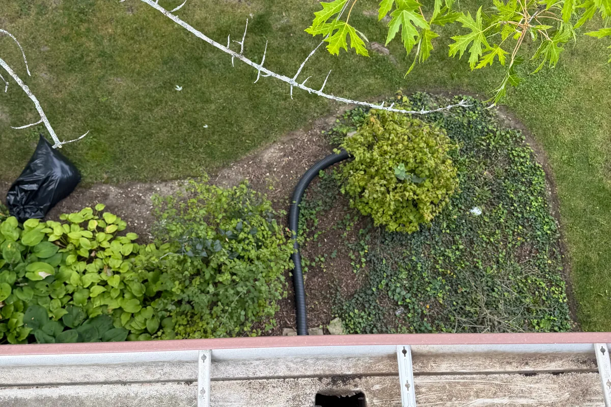 Gutter Cleaning after — Antioch IL 2-story house