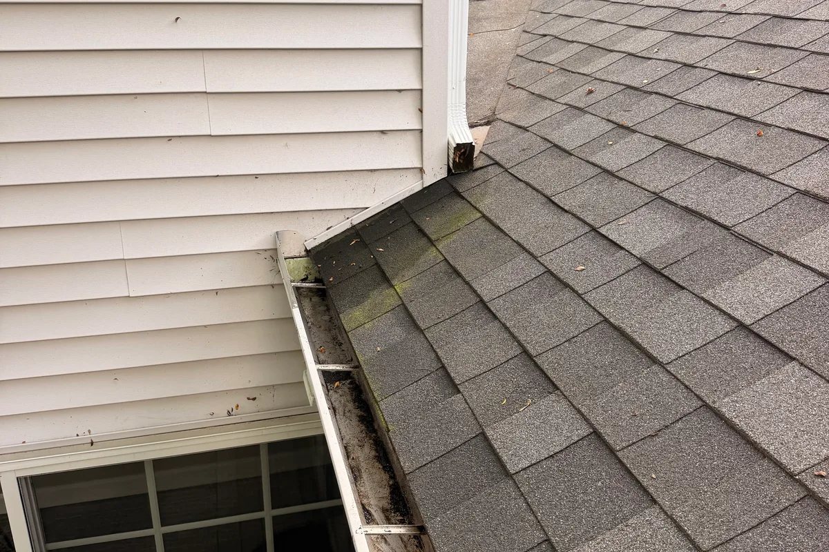 Gutter Cleaning after — Barrington IL 2-story house