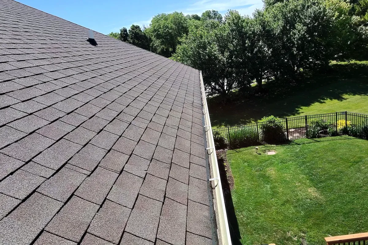 Gutter Cleaning after — Cary IL 2-story house