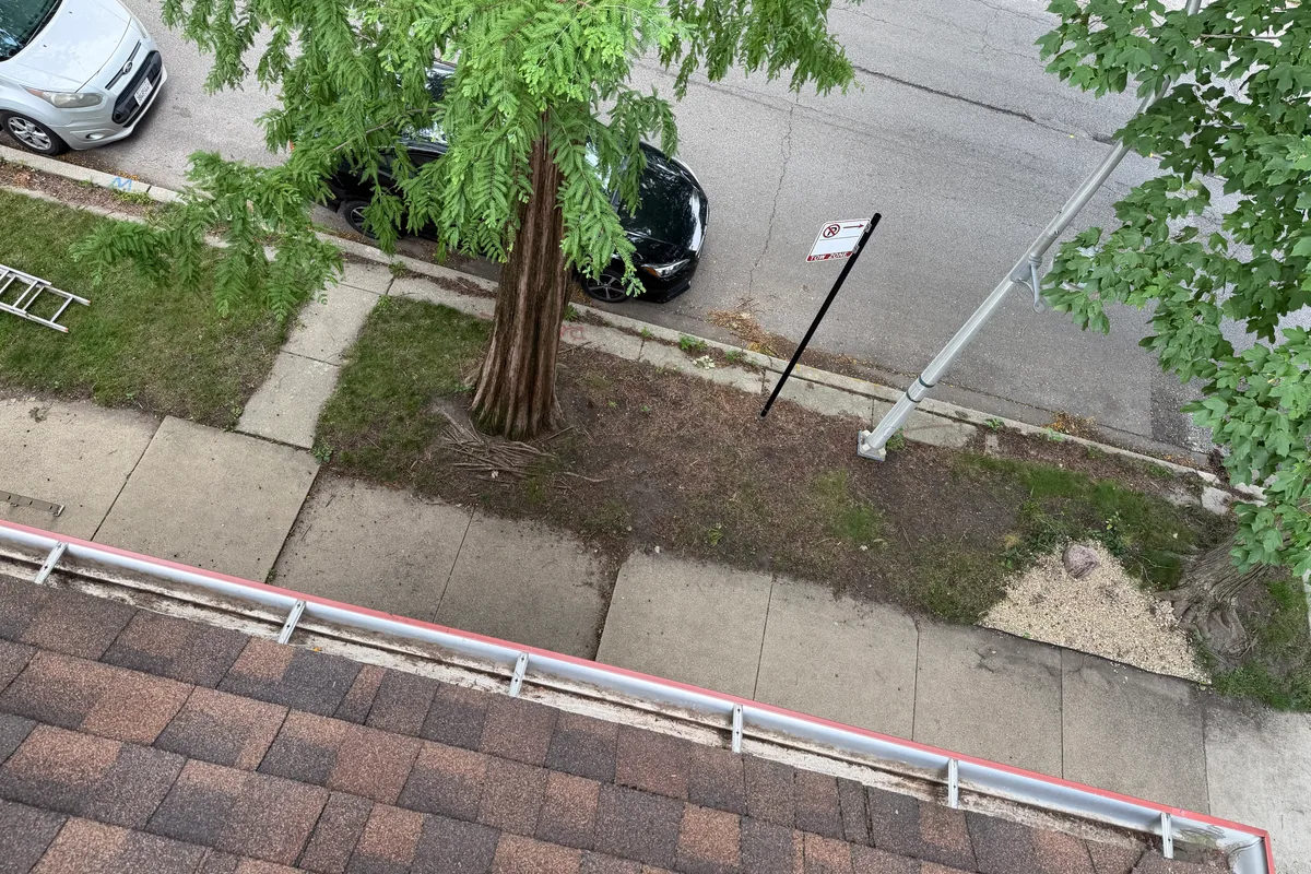 Gutter Cleaning after — Chicago IL 2-story house