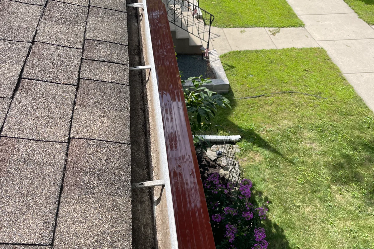 Gutter Cleaning after — Chicago IL 2-story house