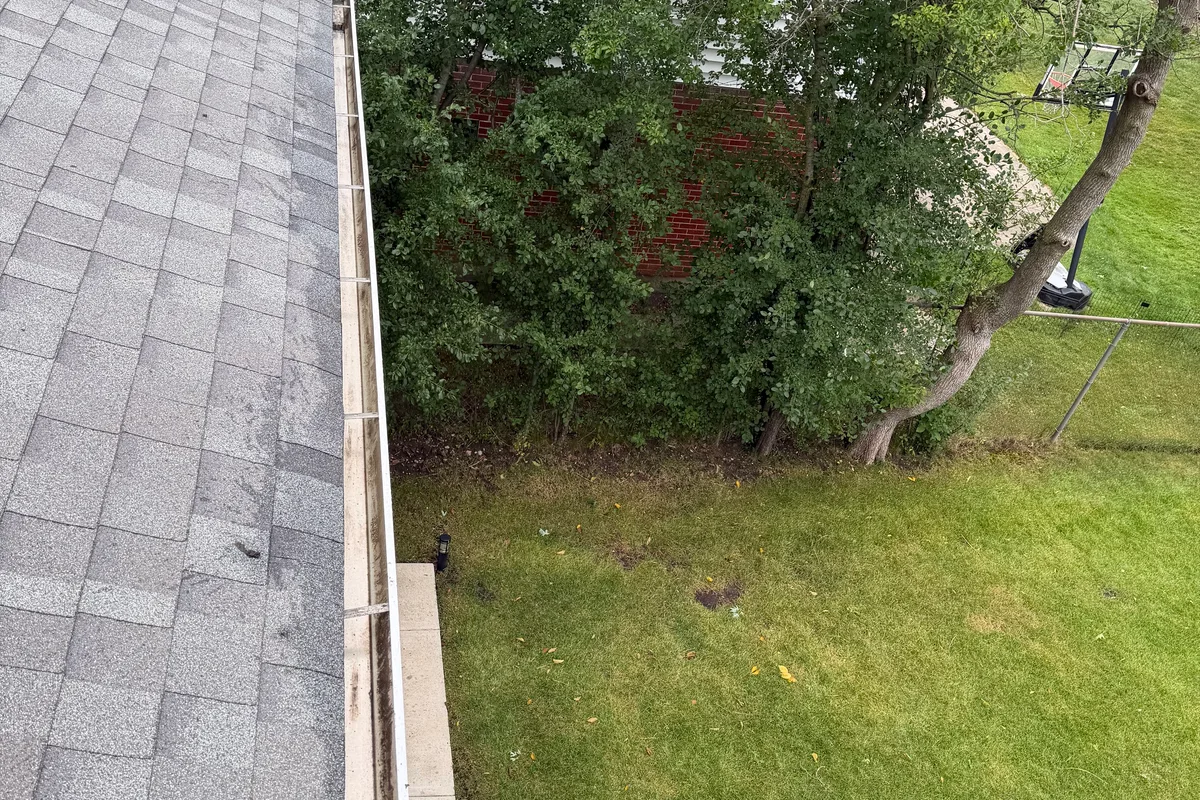 Gutter Cleaning after — Highland Park IL 2-story house