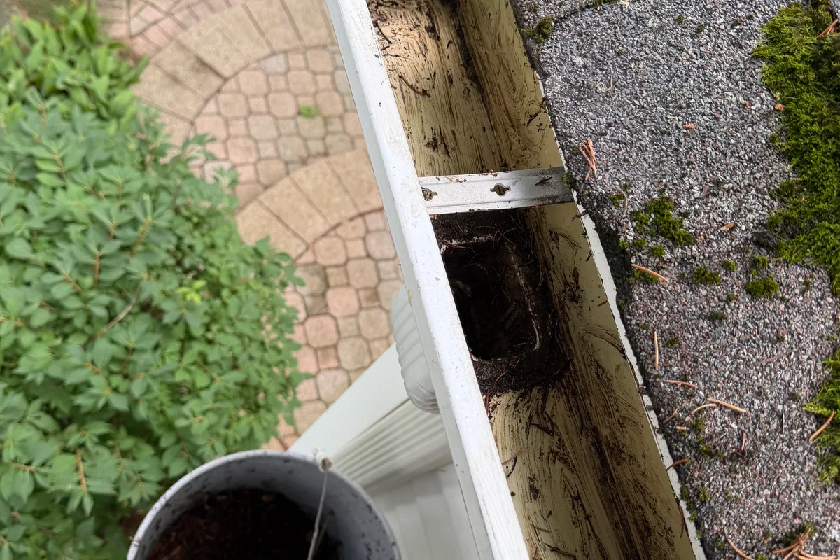 Gutter Cleaning after — Lake Bluff IL 2-story house