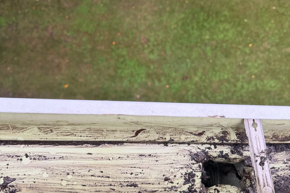 Gutter Cleaning after — Lake Villa IL 2-story house