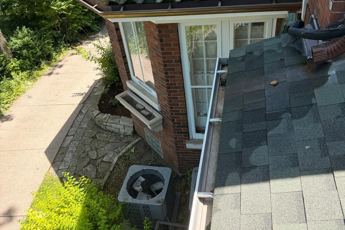 Gutter Cleaning after — Riverside IL 2-story house
