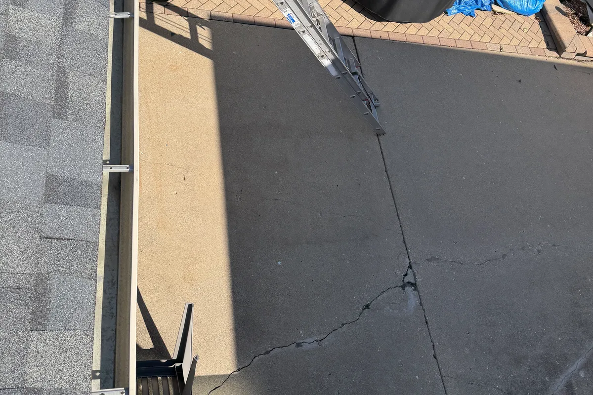 Gutter Cleaning after — Rosemont IL 2-story house