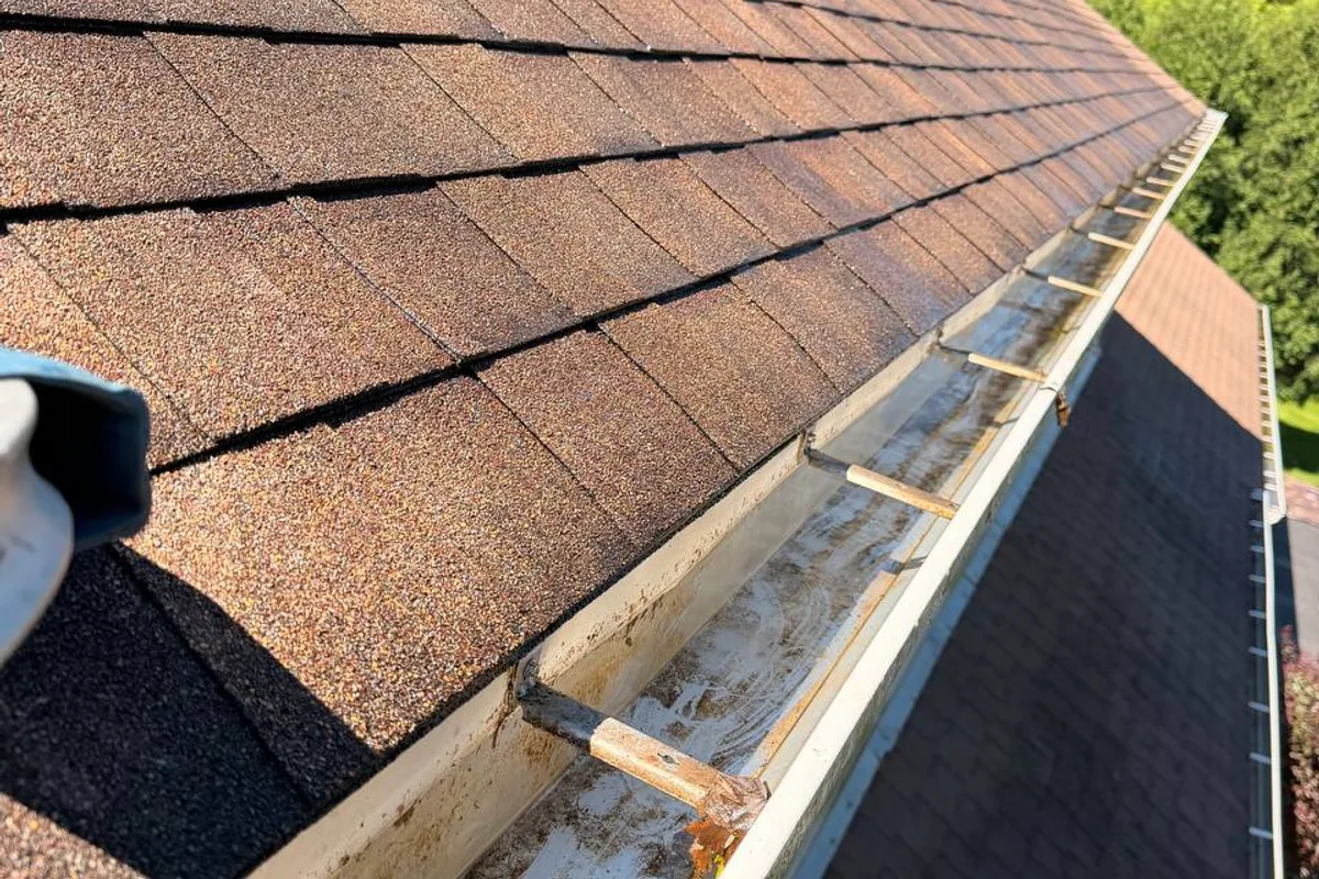 Gutter Cleaning after — Sleepy Hollow IL 2-story house
