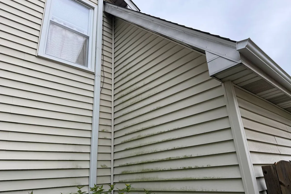 Power Washing before — Buffalo Grove IL 2-story house