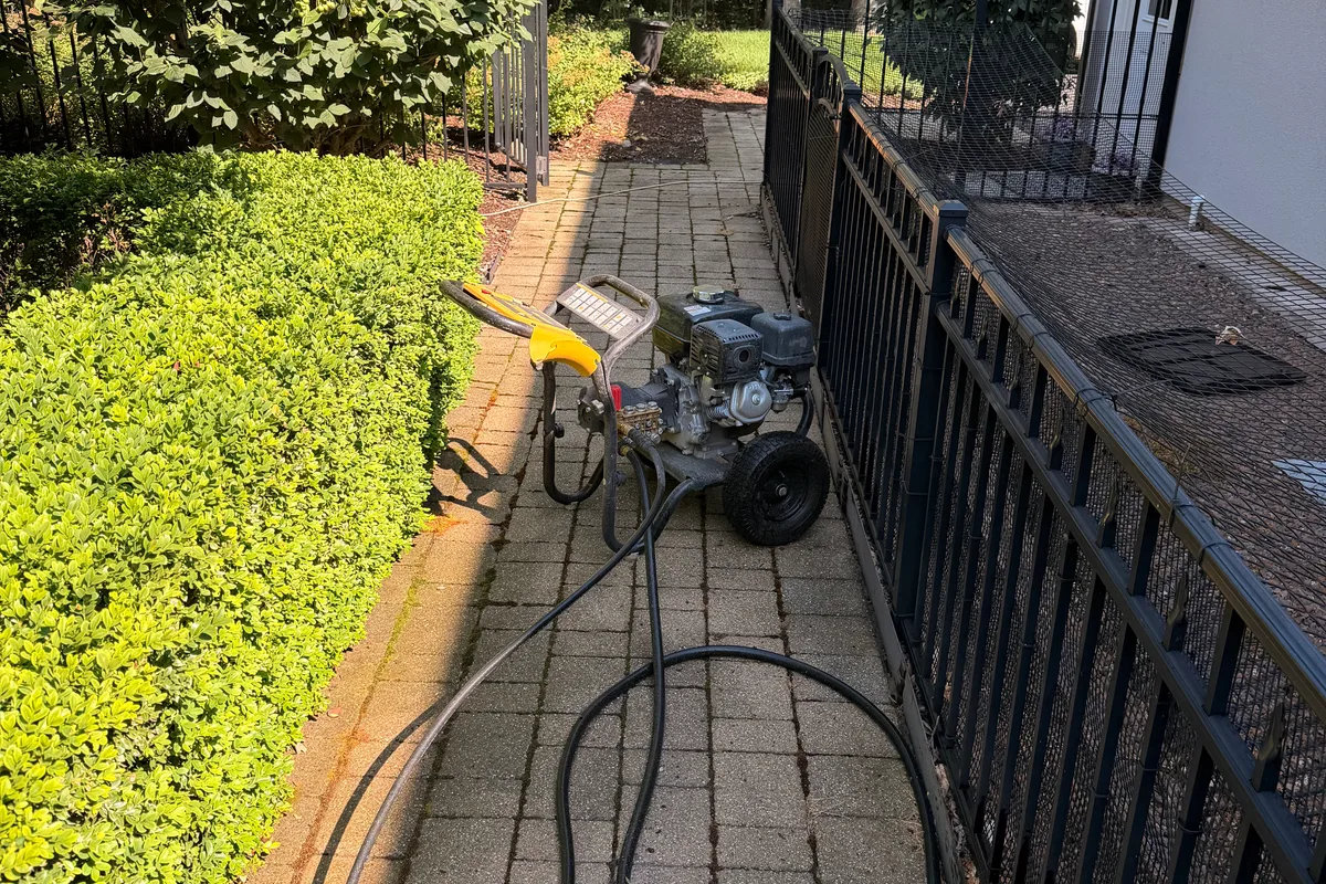 Power Washing before — Crystal Lake IL property