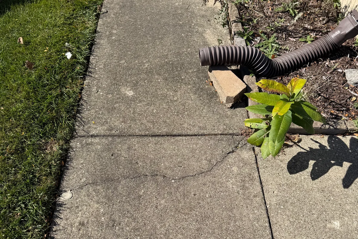 Power Washing before — Crystal Lake IL property