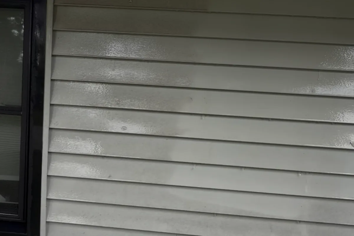 Power Washing before — Naperville IL 2-story house