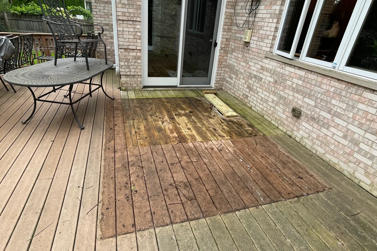 Power Washing before — Prospect Heights IL property