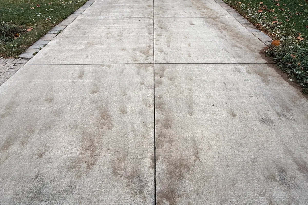 Power Washing before — Wheaton IL property