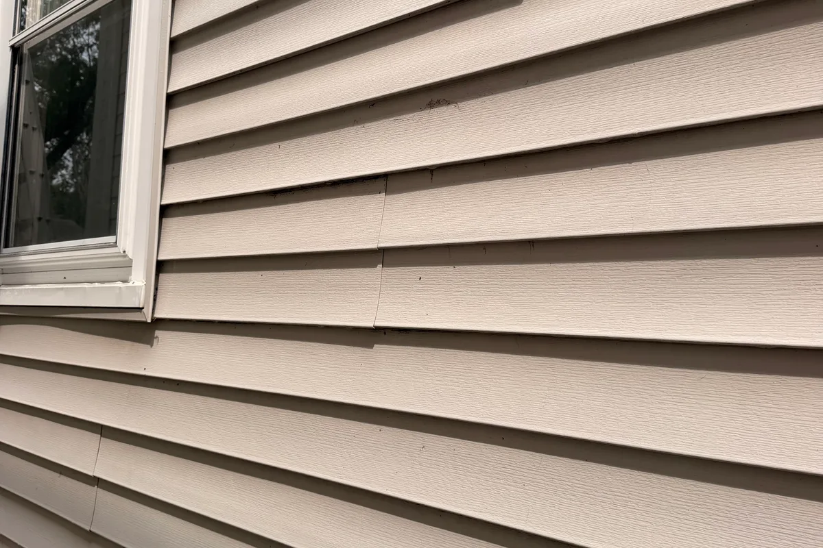 Power Washing before — Wilmette IL 2-story house