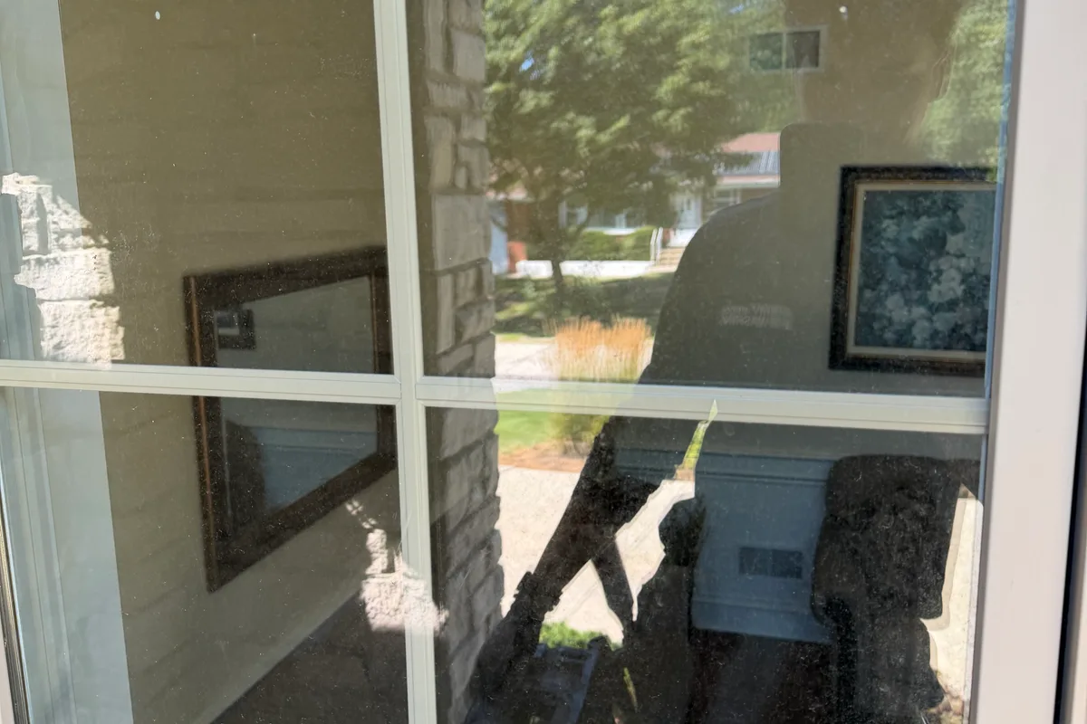 Window Washing before — Arlington Heights IL 2-story house