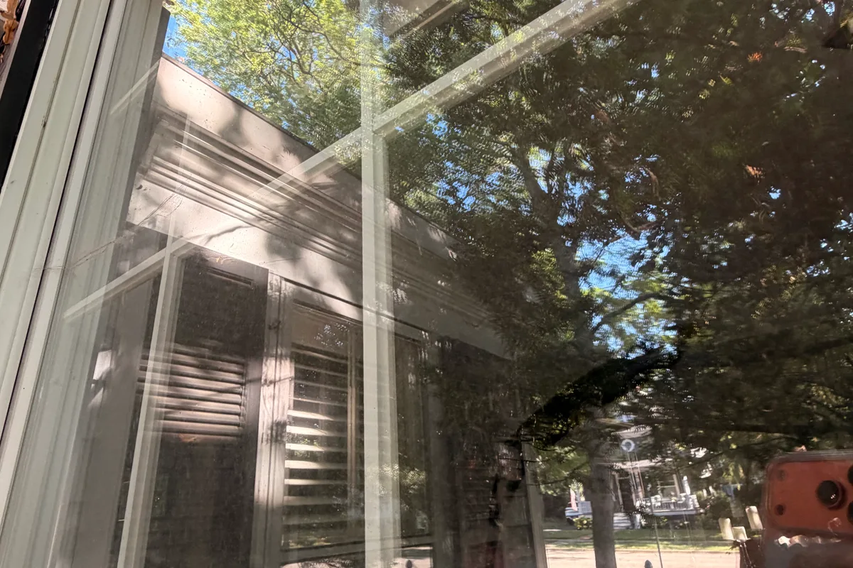 Window Washing before — Barrington IL 2-story house