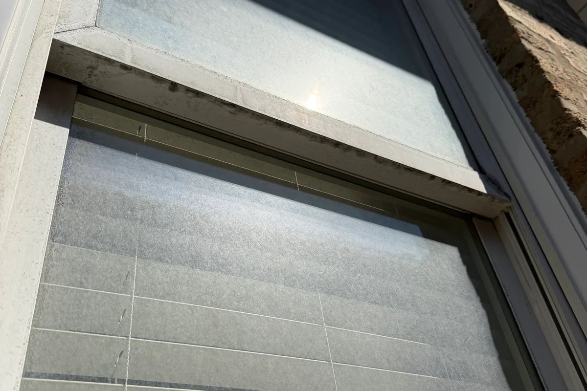 Window Washing before — Chicago IL 2-story house