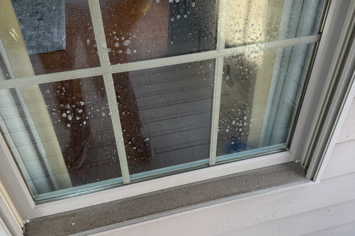 Window Washing before — Deer Park IL 2-story house