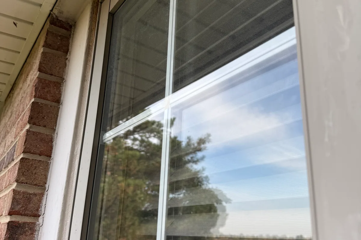 Window Washing before — Glenview IL 2-story house