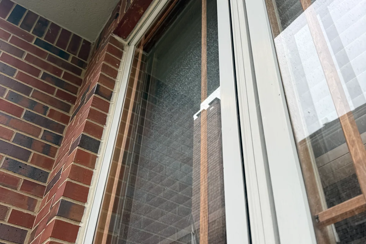 Window Washing before — Hinsdale IL 3-story house