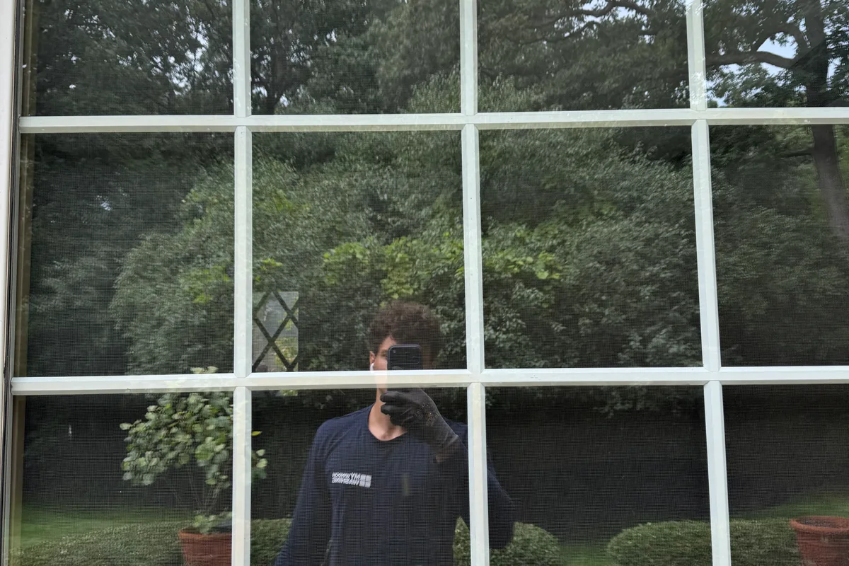 Window Washing after — Lake Forest IL 2-story house