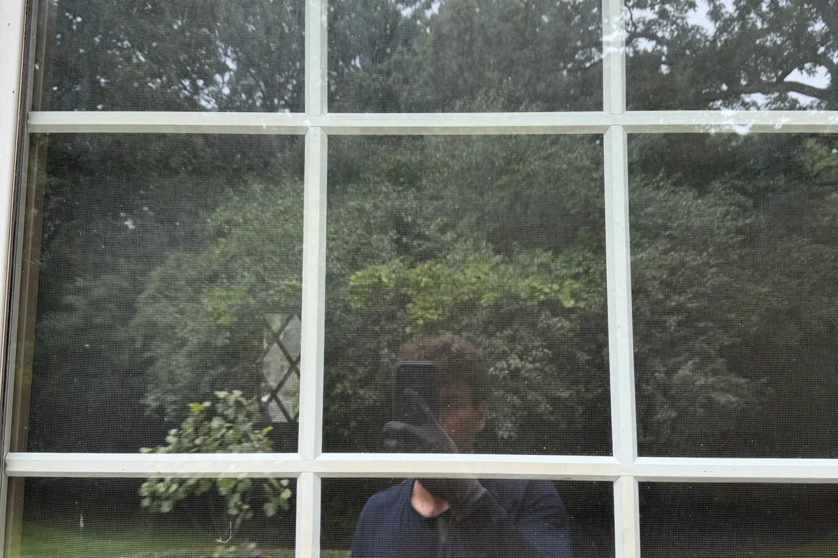 Window Washing before — Lake Forest IL 2-story house
