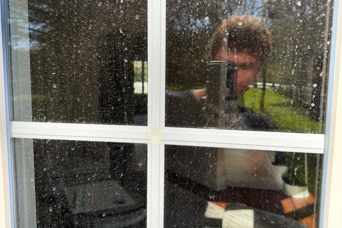 Window Washing before — Long Grove IL 2-story house