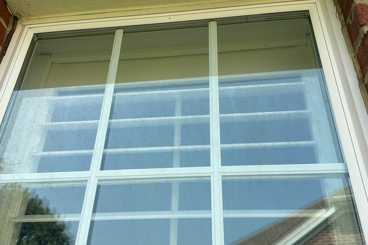 Window Washing before — Northbrook IL 2-story house