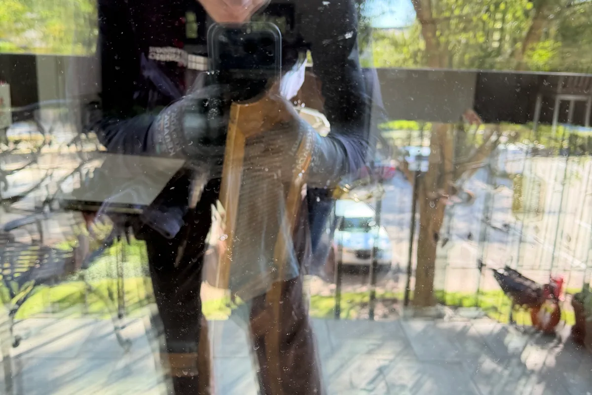 Window Washing before — Northbrook IL 2-story house