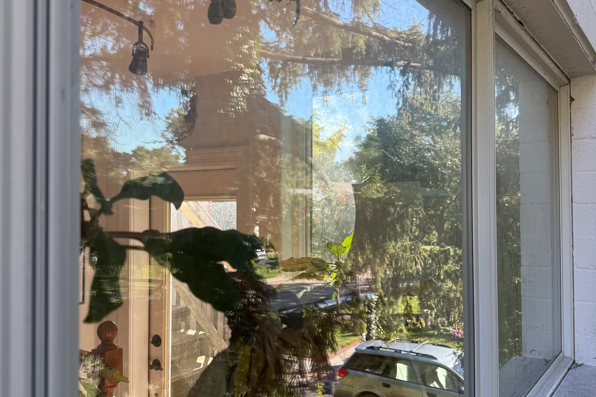 Window Washing before — Northbrook IL 2-story house