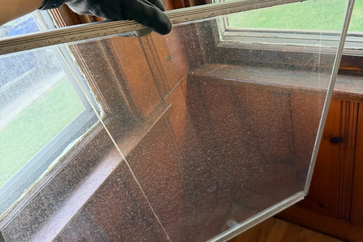 Window Washing before — River Grove IL 1-story house