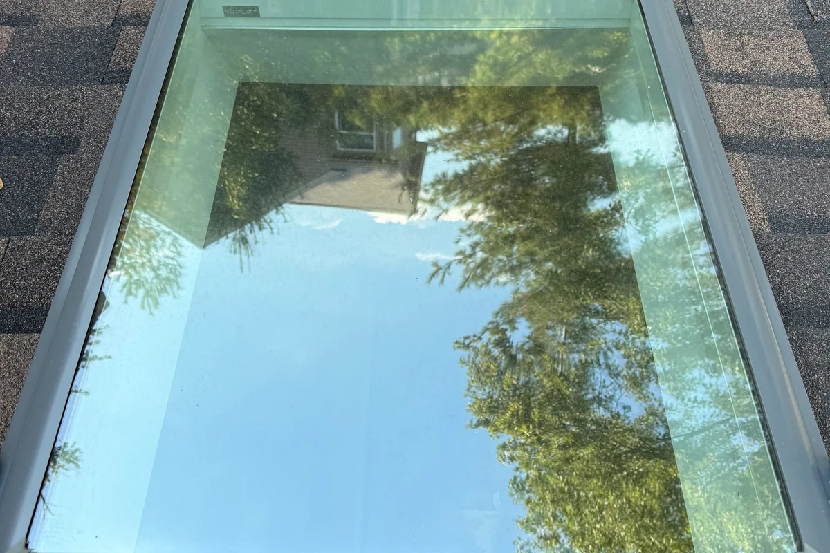 Window Washing before — Warrenville IL 2-story house