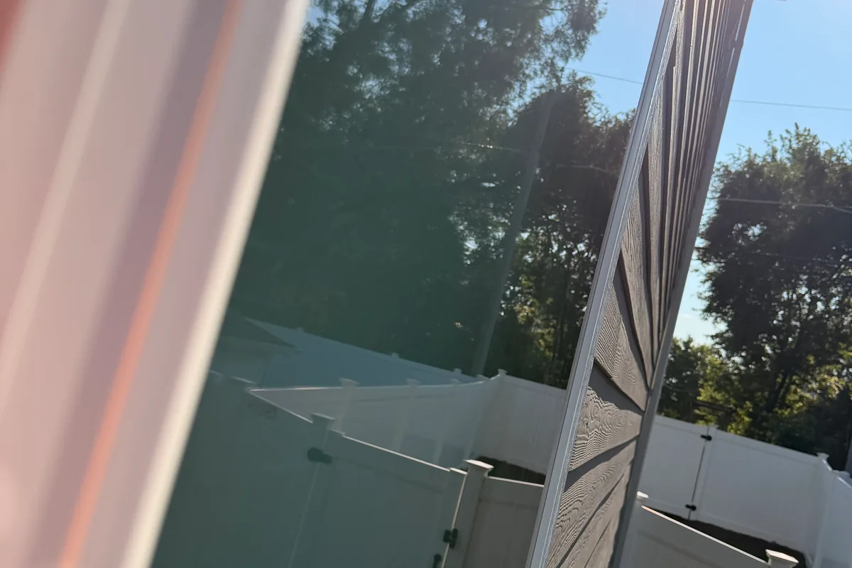 Window Washing before — Westmont IL 2-story house