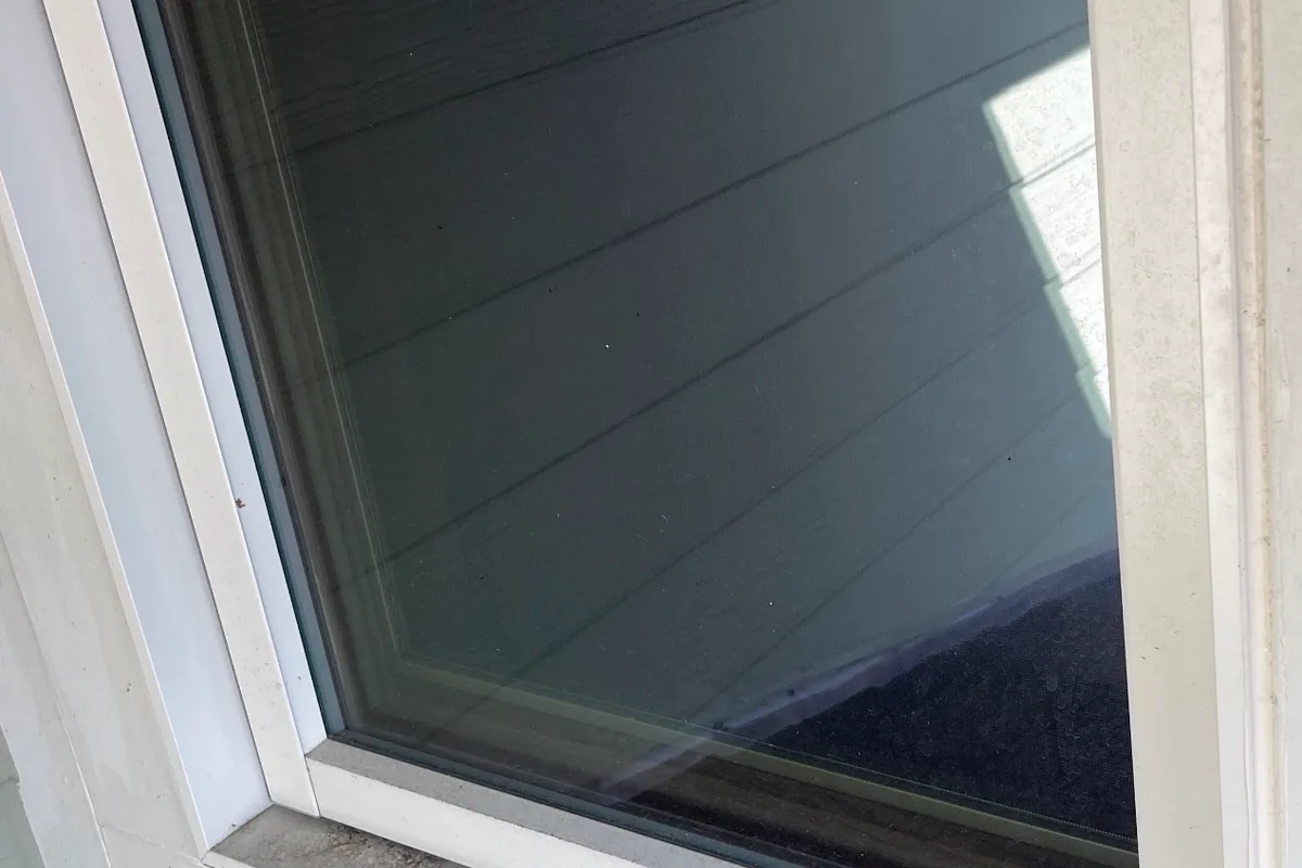 Window Washing before — Winfield IL 2-story house