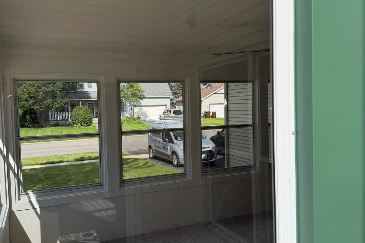 Window Washing after — Woodstock IL 2-story house